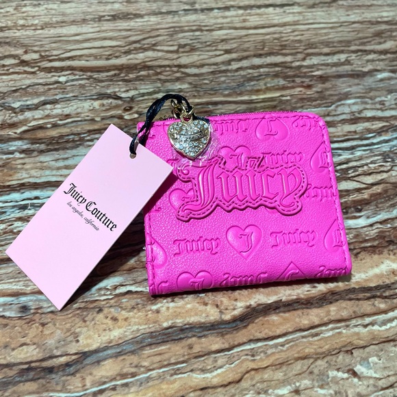 Juicy Couture Juicy Pink Upgrade U L-Zip Card Case Small Logo
